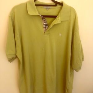 Check Placket Oxford Cotton Polo Shirt